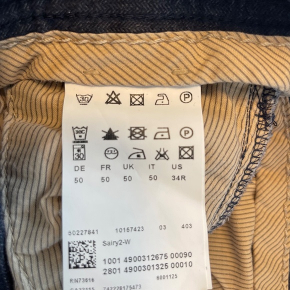 Hugo Boss orange casual Slim Fit pants Grey cotton blend double pockets 34R - Picture 4 of 4